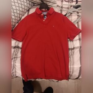 Tommy Hilfiger Red Polo Shirt